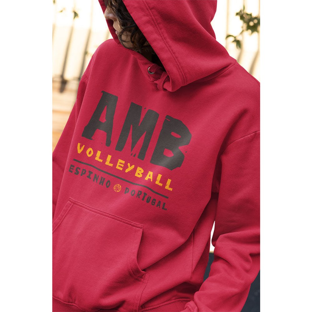 AMB Volleyball Espinho - Hoodie em Vermelho - Tamanho L