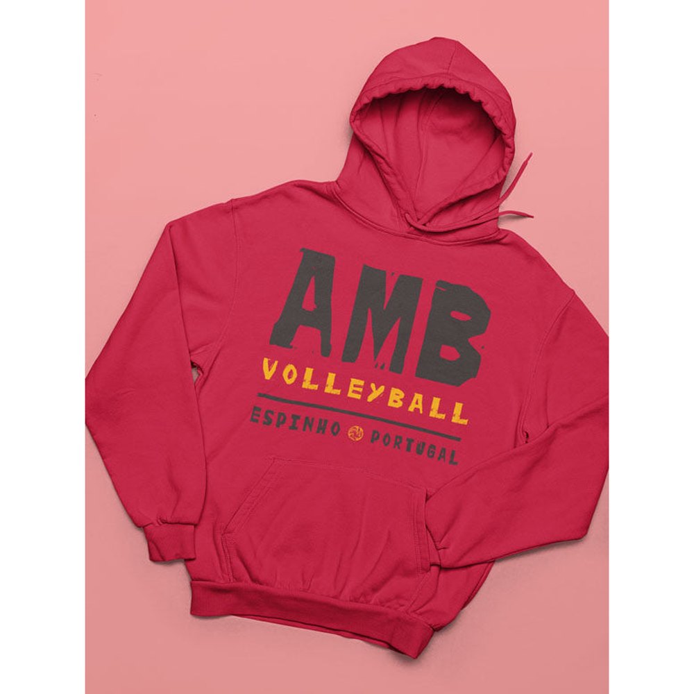 AMB Volleyball Espinho - Hoodie em Vermelho - Tamanho L